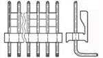 TE CONNECTIVITY 矩形连接器 - 针座 - 公插针 4-644769-2