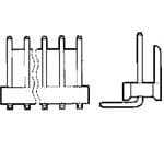 TE CONNECTIVITY 矩形连接器 - 针座 - 公插针 4-641125-3