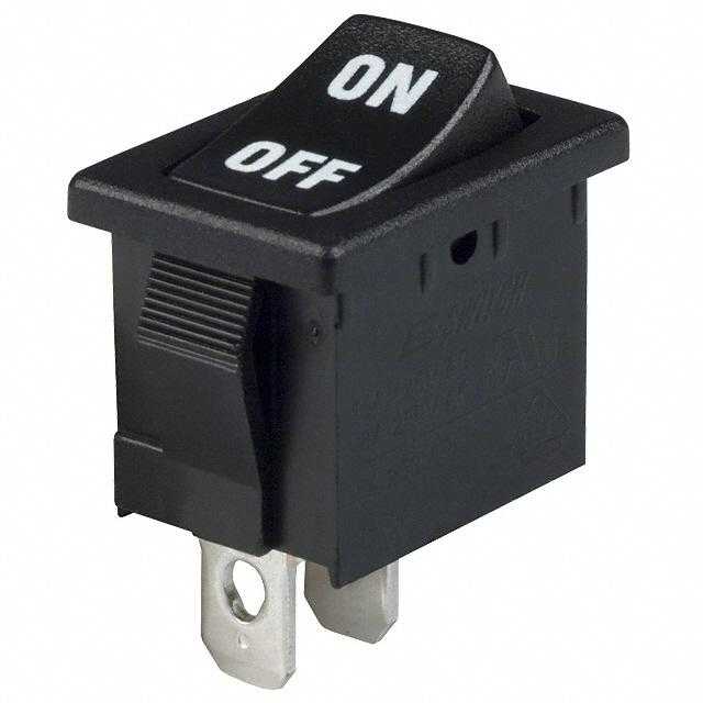 E-SWITCH 翘板开关 R1966ABLKBLKIF