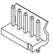 CJT/深圳长江连接器 矩形连接器 - 针座 - 公插针 A3961WV-15P