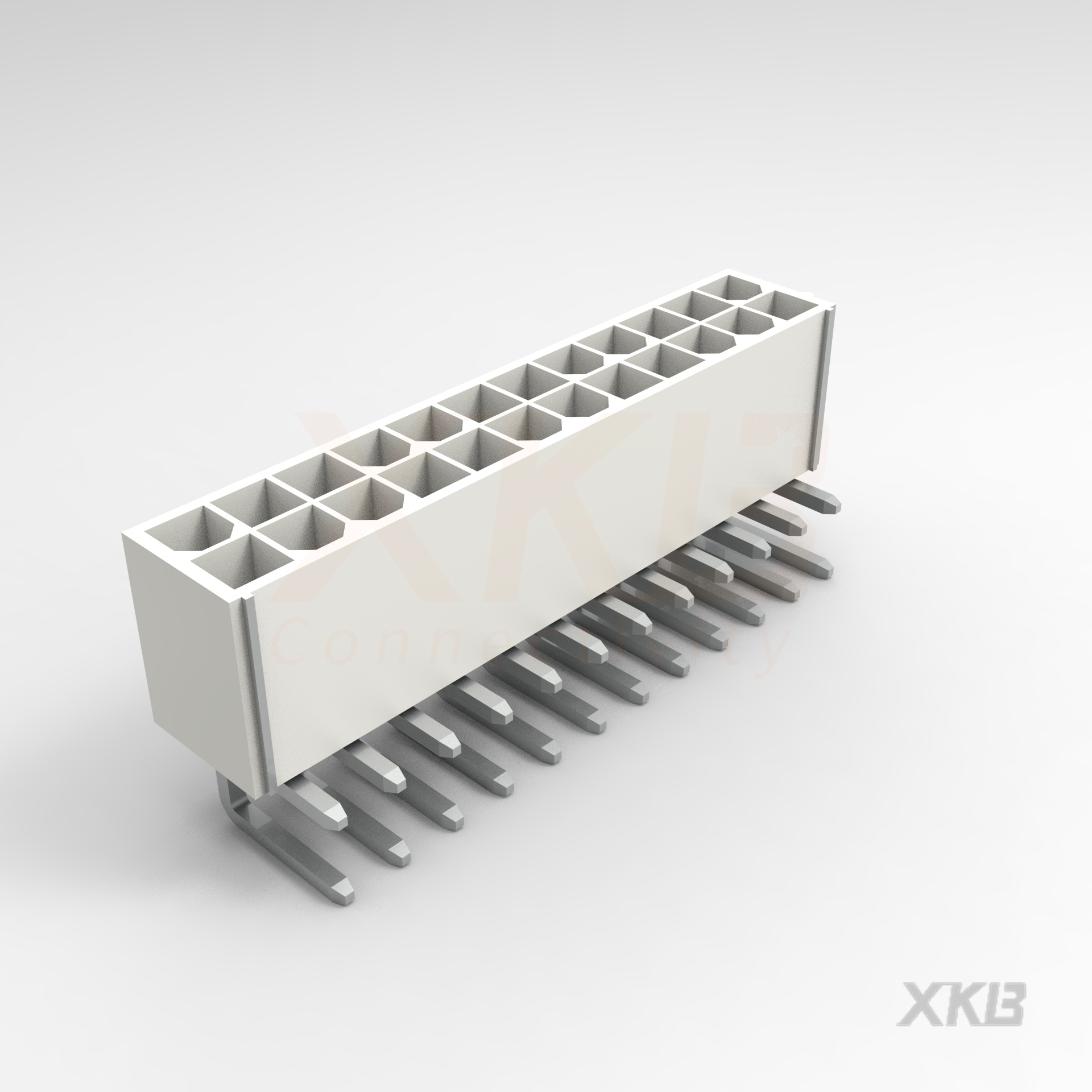 XKB CONNECTIVITY/中国星坤 矩形连接器 - 针座 - 公插针 X9357WR-2x12-N2SN