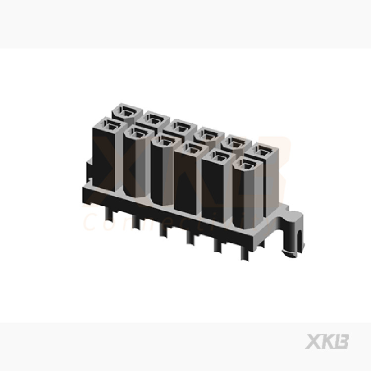 XKB CONNECTIVITY/中国星坤 矩形连接器 - 针座 - 公插针 X9357WV-2x06S-N0SW