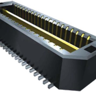 SAMTEC 矩形连接器 - 板垫片/叠接器（板对板） QTE-040-01-L-D-A-K-TR
