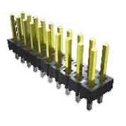 SAMTEC 矩形连接器 - 针座 - 公插针 TSW-150-08-T-S