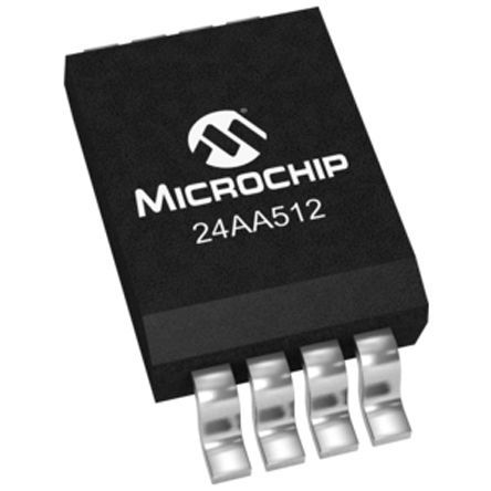 MICROCHIP TECHNOLOGY 带电可擦可编程只读存储器(EEPROM) 24AA512-I/SN