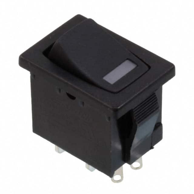 E-SWITCH 翘板开关 R1966ABLKBLKEFBLU