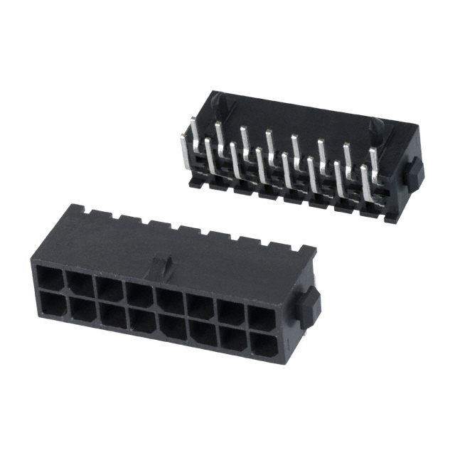 TE CONNECTIVITY 矩形连接器 - 针座 - 公插针 4-794618-6