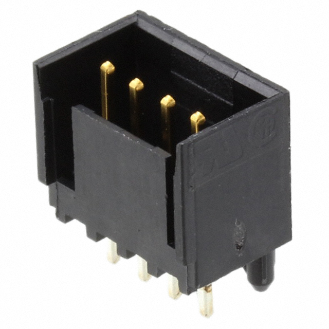 TE CONNECTIVITY 矩形连接器 - 针座 - 公插针 644897-4
