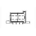 TE CONNECTIVITY 矩形连接器 - 针座 - 公插针 828801-7