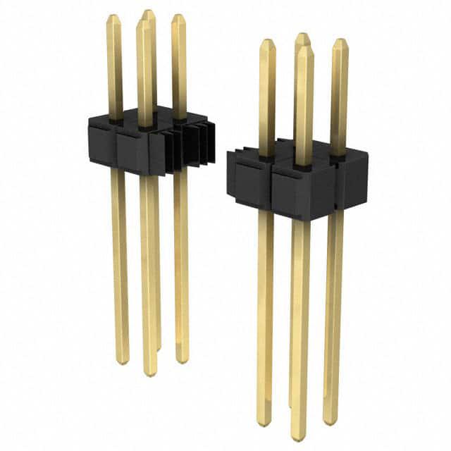 3M 矩形连接器 - 针座 - 公插针 929665-04-15-I