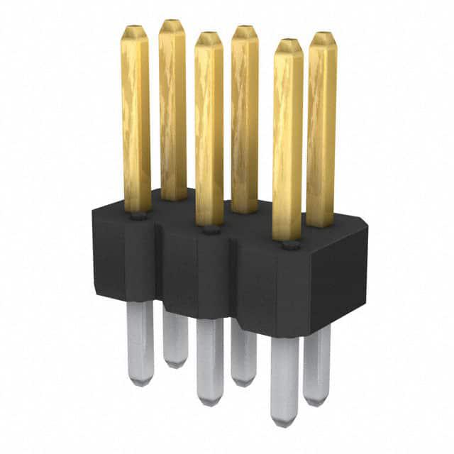 AMPHENOL 矩形连接器 - 针座 - 公插针 77313-102-06