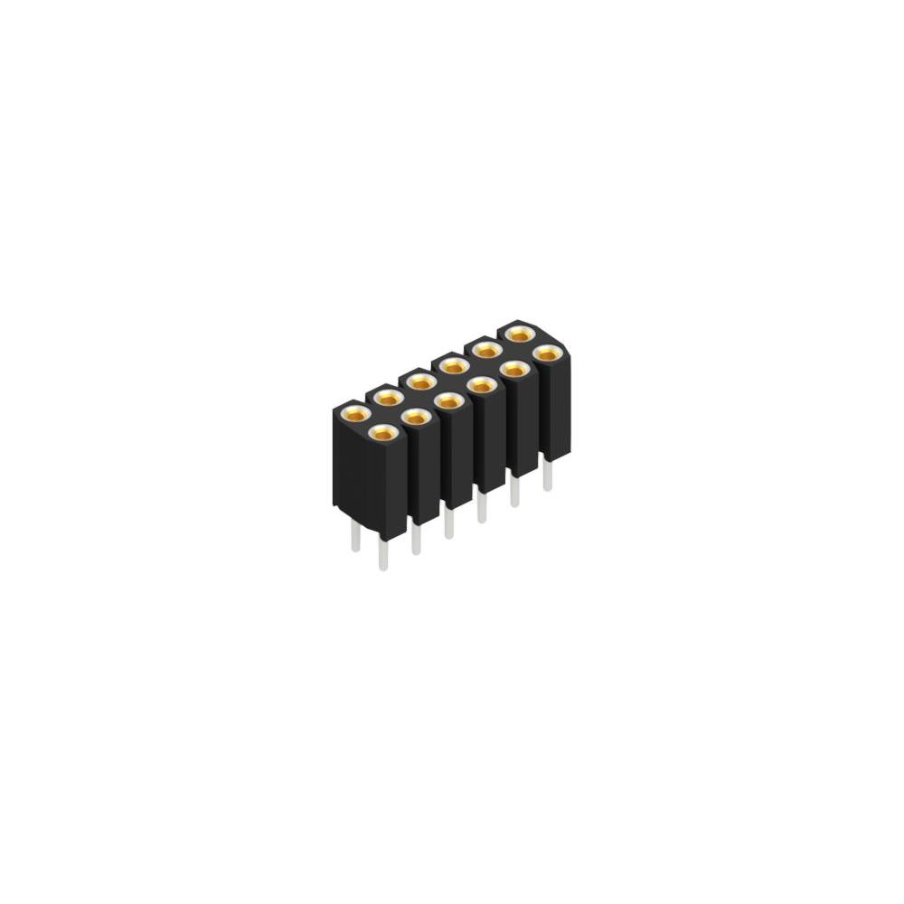 FISCHER ELEKTRONIK 矩形连接器 - 针座 - 插座/母插口 BL 6 12