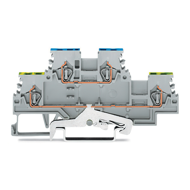 WAGO 接线座- Din 轨道/通道 279-527