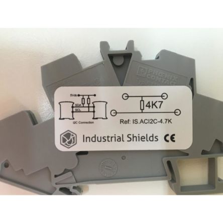 INDUSTRIAL SHIELDS 接线座- Din 轨道/通道 IS.ACI2C-4.7K