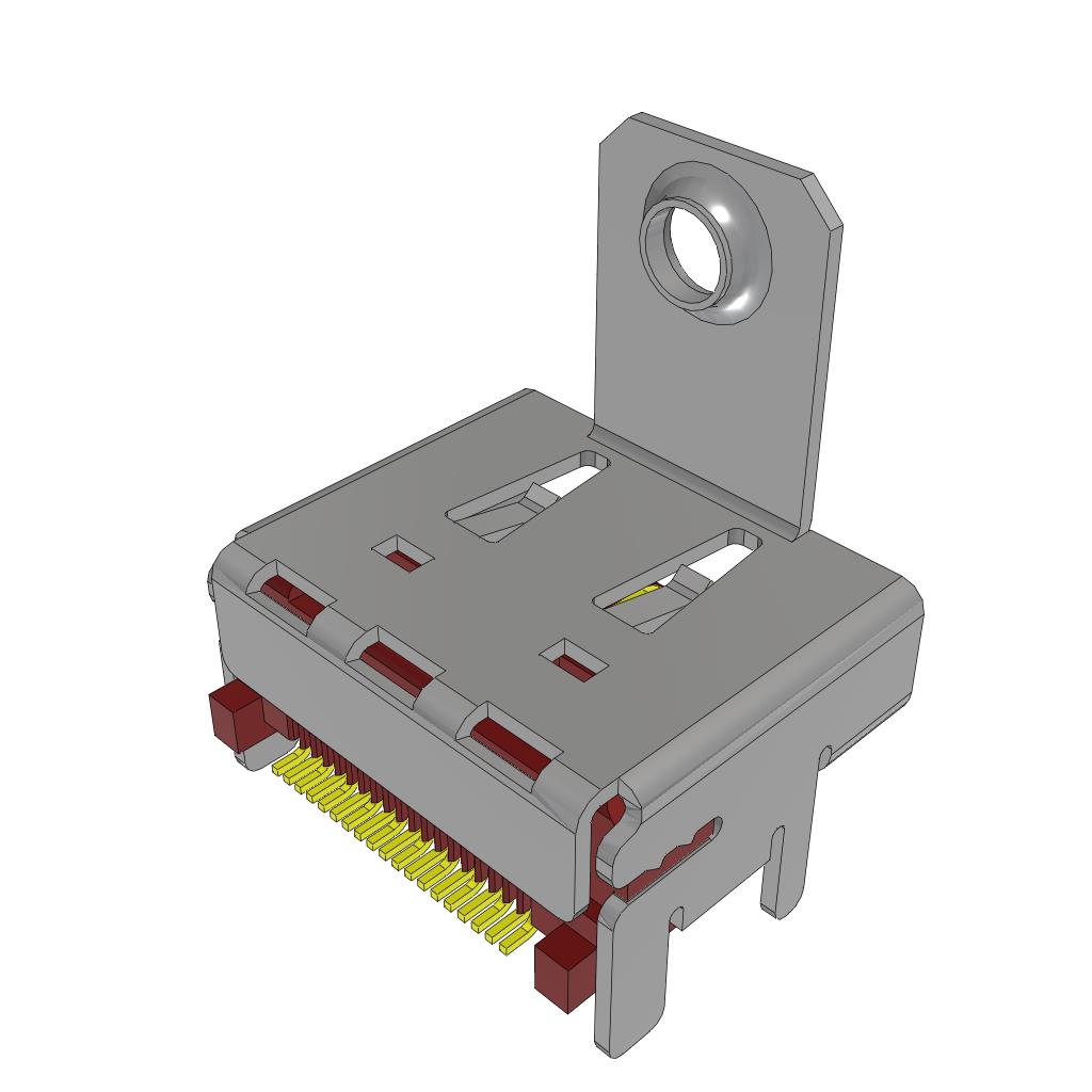 SAMTEC USB/DVI/HDMI 连接器 HDMR-19-01-F-SM-PF