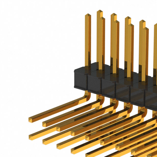 3M 矩形连接器 - 针座 - 公插针 929745-02-16-I