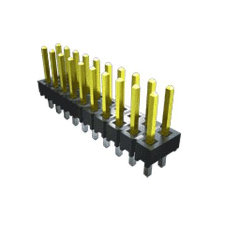 SAMTEC 矩形连接器 - 针座 - 公插针 TSW-223-08-T-S