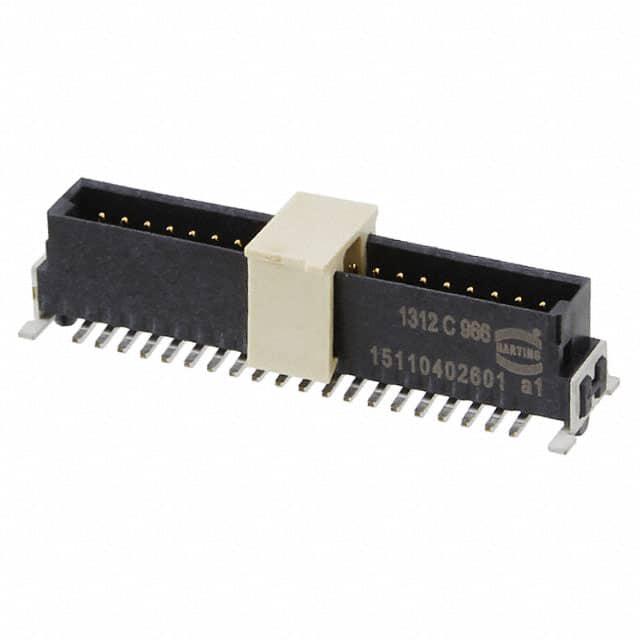 HARTING 矩形连接器 - 针座 - 公插针 15110402601000