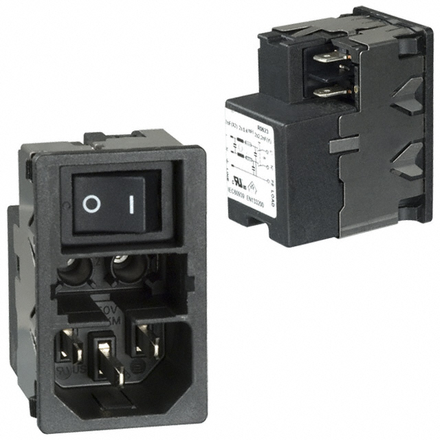 SCHURTER 电源接入连接器 - 输入/输出/模块 KMF1.1191.11