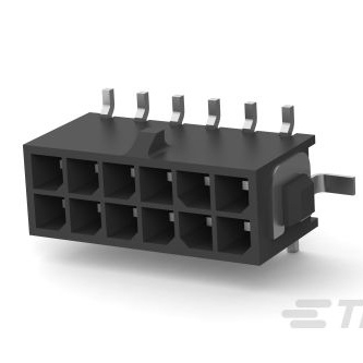 TE CONNECTIVITY 矩形连接器 - 针座 - 公插针 4-794636-2