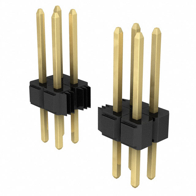 3M 矩形连接器 - 针座 - 公插针 929715-10-16-I